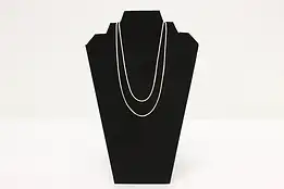 Sterling Silver Box Chain Necklace - 36" #56650