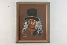 Native American Portrait Johnny Looking Cloud, Bourdo 24" #56503