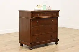 Italian Antique 1820s Walnut Dresser or Chest #56119