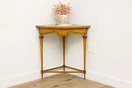 Farmhouse Vintage Hand Painted Corner Display or Hall Table #56492