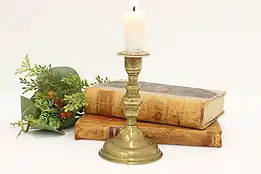 Victorian Antique Brass Candlestick #43993