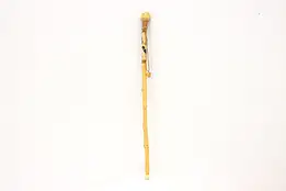Farmhouse Vintage Oak & Pine Walking Stick or Cane, Loon, DJ #55545