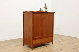 Craftsman Vintage Cherry Armoire, Closet or Hall Cabinet #56201