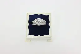 Sterling Silver Trillion CZ Statement Ring – Size 7 #57050