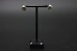 Pair of Sterling Silver & Grey Freshwater Pearl Earrings #57020