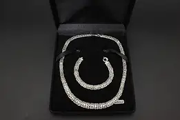Byzantine Sterling Silver 18" Necklace & 7" Bracelet, Turkey #56750