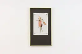 Natural Materials Figure Vintage Textile Art Webster 18.5" #57122