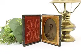 Victorian Antique Ambrotype Photograph of Young Girl & Case #53689