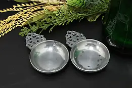 Pair of German Vintage Pewter Child Porringer Bowls Stede #57386