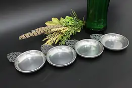 Set of 4 German Vintage Pewter Baby Porringers Bowls Stede #57387