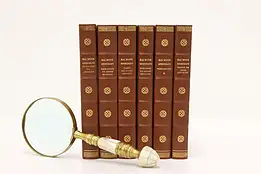 Set of 6 Danish Vintage Kaj Munk Leatherbound Books #57670