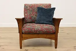 Arts & Crafts Mission Vintage Library Armchair Ethan Allen #56988