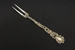 Dutch Antique 800 Silver Pickle or Lemon Serving Fork, Fairy #57447