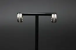 Sterling Silver & Cubic Zirconia Huggie Hoop Earrings #57784