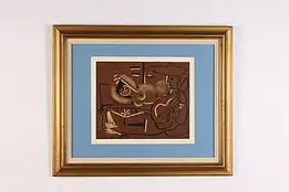 Femme Couchée et Guitariste Vintage Print Pablo Picasso 25" #57224