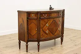 French Art Deco Rosewood Demilune Console Chest Irwin #57741