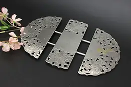 Engraved Silverplate Vintage Expandable Trivet, Leonard #57451