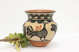 Indigenous Vintage Hand Painted Pottery Decorative Vase 9" #57536