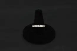 D'Joy Sterling Silver CZ Gems Single Row Band Ring Size 6 #58059