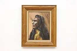 Three Eagles Indian  Painting after Curtis Hinderer 17.5" #58044