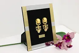 Korean Vintage Silla Royalty Gold Earrings Museum Display #58478