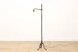 Art Nouveau Antique Bronze Adjustable Bridge Floor Lamp #58051