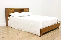 Midcentury Modern 1960s Vintage Full Size Bookcase Bed #58468