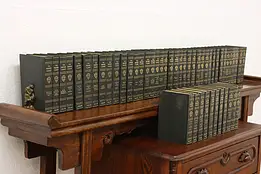 Set of 50 The Harvard Classics Antique 1910 Books #57669
