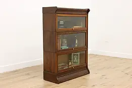 Craftsman Antique 3 Stack Oak Lawyer Bookcase or Display #58353