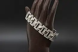 Suzanne Somers Silverplate & Cubic Zirconia 8" Bracelet #58181