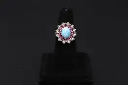 Sterling Silver & Cubic Zirconia Gemstones Size 9 Ring STS #58060