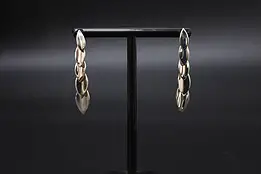 Pair of Sterling Silver Dangle Leaf Earrings #58660