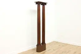 Classical Architectural Salvage Antique Pine Columns & Stand #57782