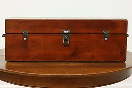 Farmhouse Antique Pine Tool Box or Storage Chest #58489