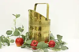 Farmhouse Brass Antique Coal Hod Planter or Umbrella Stand #58118