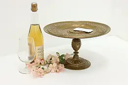 Victorian Antique Bronze Tazza Card or Key Tray Temperantia #58122