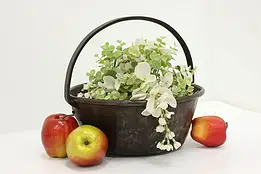 Copper Antique Hammered Farmhouse Fireplace Jam Pot Kettle #58756