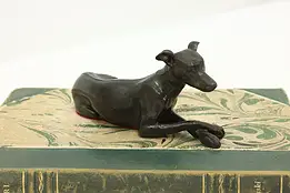 Dog Statue Antique Painted Greyhound Sculpture #58426