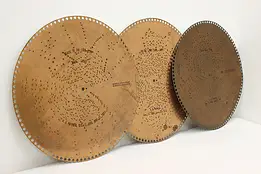 Set of 3 Vintage Regina Music Box 15.5" Discs Killarney #58980