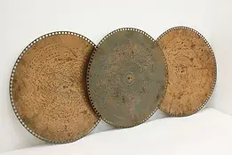 Set of 3 Vintage Regina Music Box 15.5" Discs My Country #58978