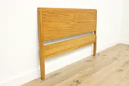 Midcentury Modern Vintage Satinwood Full Size Bed Headboard #58563