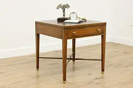 Hepplewhite Vintage Mahogany Lamp or End Table, Kittinger #57522