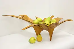 Figured Birch Live Edge Centerpiece Sculpture Bowl DAH 36" #59071