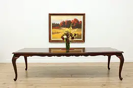 Country French Vintage Cherry 9' Dining Table, Bernhardt #58284