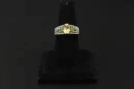 Sterling Silver Multi-Stone Wide Band Cocktail Ring Size 10 #58688