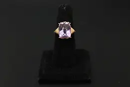 925 Sterling Rose Gold Lavender Cushion Cut Cocktail Ring #59087
