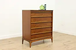 Midcentury Modern Vintage Walnut Dresser or Tall Chest Lane #58448