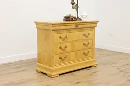 French Empire Vintage Burl Chest Dresser Henredon Charles X #58645