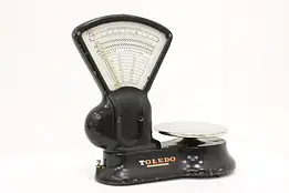 Industrial Vintage Iron Postal Mail Scale, Toledo #58706