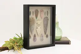 Indigenous Stone Point & Arrowhead Collection Shadow Box #56850
